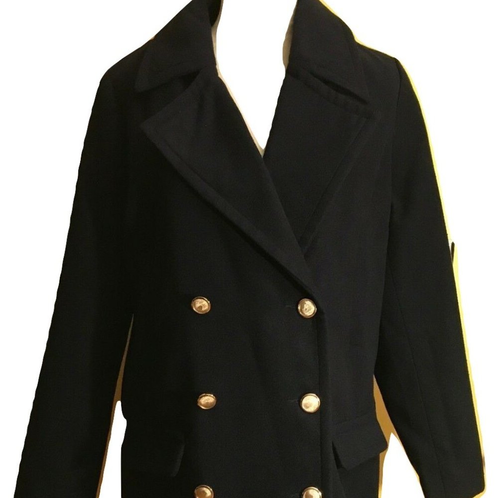 Women's Blue Coat by Just Fab, Size Medium,